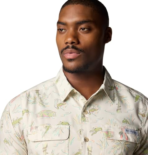 Columbia Men's PFG Uncharted Printed Short Sleeve Shirt4