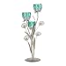 Triple Peacock Bloom Candleholder (Pack of 1 EA)