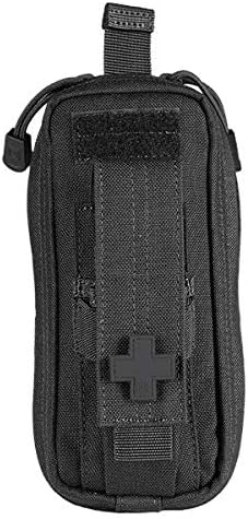 5.11 Tactical Compact MOLLE Med Pouch, 3"x 6", SlickStick Compatible, Hot-Pull tab, First Aid Pockets, Water Resistant Nylon EDC Kit, Style 56096