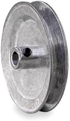 2.50" x 3/8" Single Groove Fixed Bore Die Cast Pulley