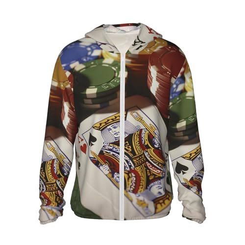 UPF 50+ Sun Protection Hoodie Long Sleeve Poker Tournament Sun Shirt Rash Guard Fishing Shirts for Men