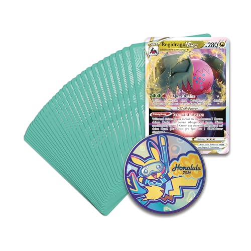 Pokémon-Sammelkartenspiel: Weltmeisterschaftsdeck 2024 - Evan Pavelski - Regidrago-VSTAR (1 vollständiges Deck mit 60 Karten & Zubehör) – Ansicht 5