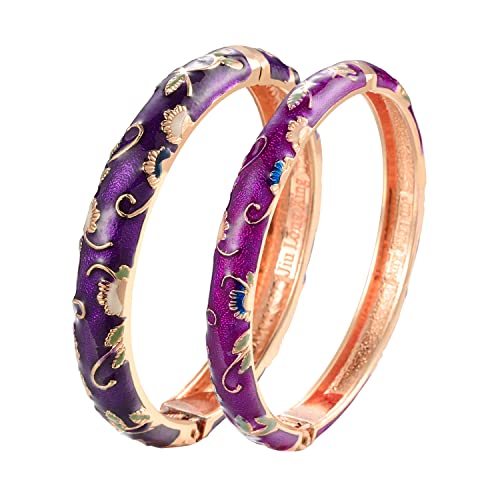 Cadeau de fête des mères original : lot de bracelets en émail