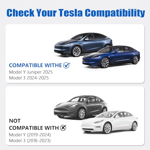 Lumlazni Center Console Organizer Fit For Tesla Model Y Juniper（2025-2026）& Model 3 Highland （2024-2026） Double Layer Silicone Slide Smoothly New Model Y/3 Accessories, 5 Pcs by Lumlazni - Image 3