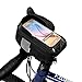 Produktbild MTSBW 112003 Radfahren Fahrrad Kopf Rohr Lenker Handy Tasche case Halter case packtasche 6.5in Phone