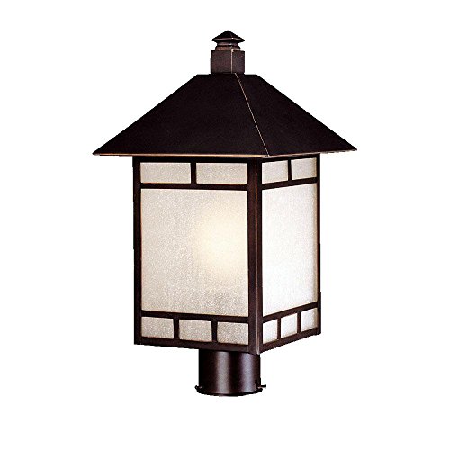 ❤ Crazy Deals Acclaim 9027ABZ Artisan Collection 1-Light Post Mount Outdoor Light Fixture, Architectural Bronze