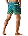 Nonwe Men's Bathing Suit Soft Relaxed Fit Quick Dry Gradient Geometry Board Shorts Green 40