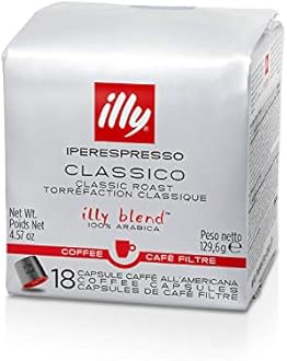 illy Coffee, iper Coffee Capsule, Medium Roast Drip Pod, 100% Arabica Bean Signature Italian Blend, Premium Gourmet Roast Brewed, Compatible with Multi Beverage illy iperEspresso Machines (18 ct)