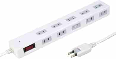 コンセント　ケーブル　新品　10個セット ELECOM エレコム 電源タップ 雷ガード 個別スイッチ 10口 コード