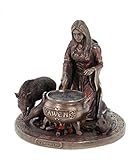 Detailreiche Veronese Skulptur der keltischen Göttin Ceridwen