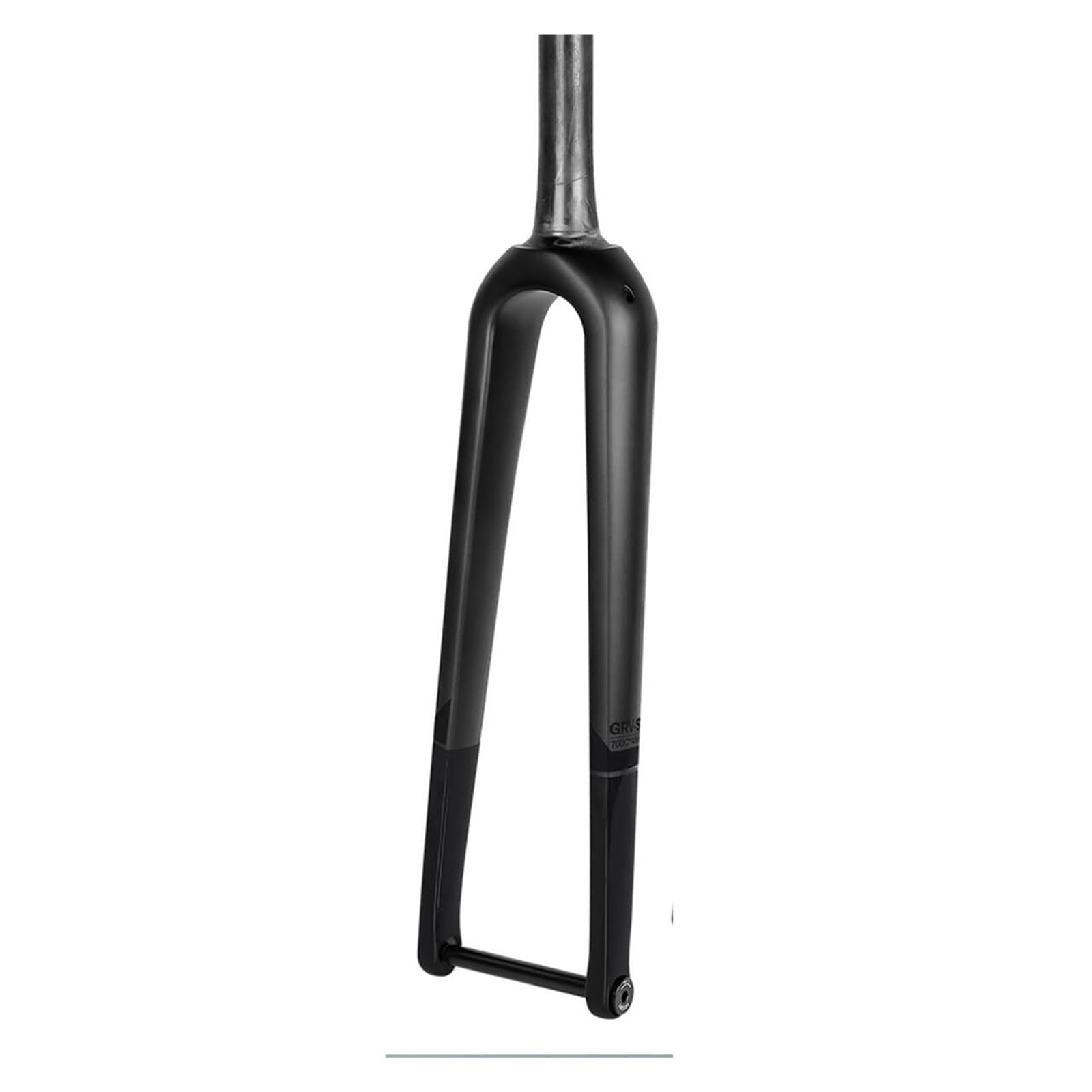 700C Carbonfaser-Rennrad-Starrgabeln 100 x 12 mm Steckachse Scheibenbremse 700c x 45 mm Vorderradgabel 1~1/8 Zoll gewindeloses konisches Rohr Ultraleichtes Fahrrad