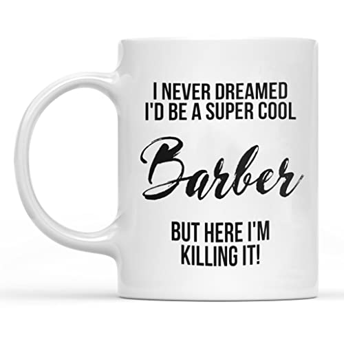 Emost Barber Mug, Barber Gift, Gift for Barber, Barber, Barber Birthday Gift, Funny Barber Gift, Barber Present, for Barber, Ceramic Mug 11oz