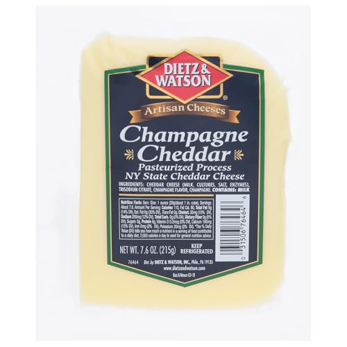 Dietz & Watson Champagne Cheddar Cheese Wedge, 7.6 oz