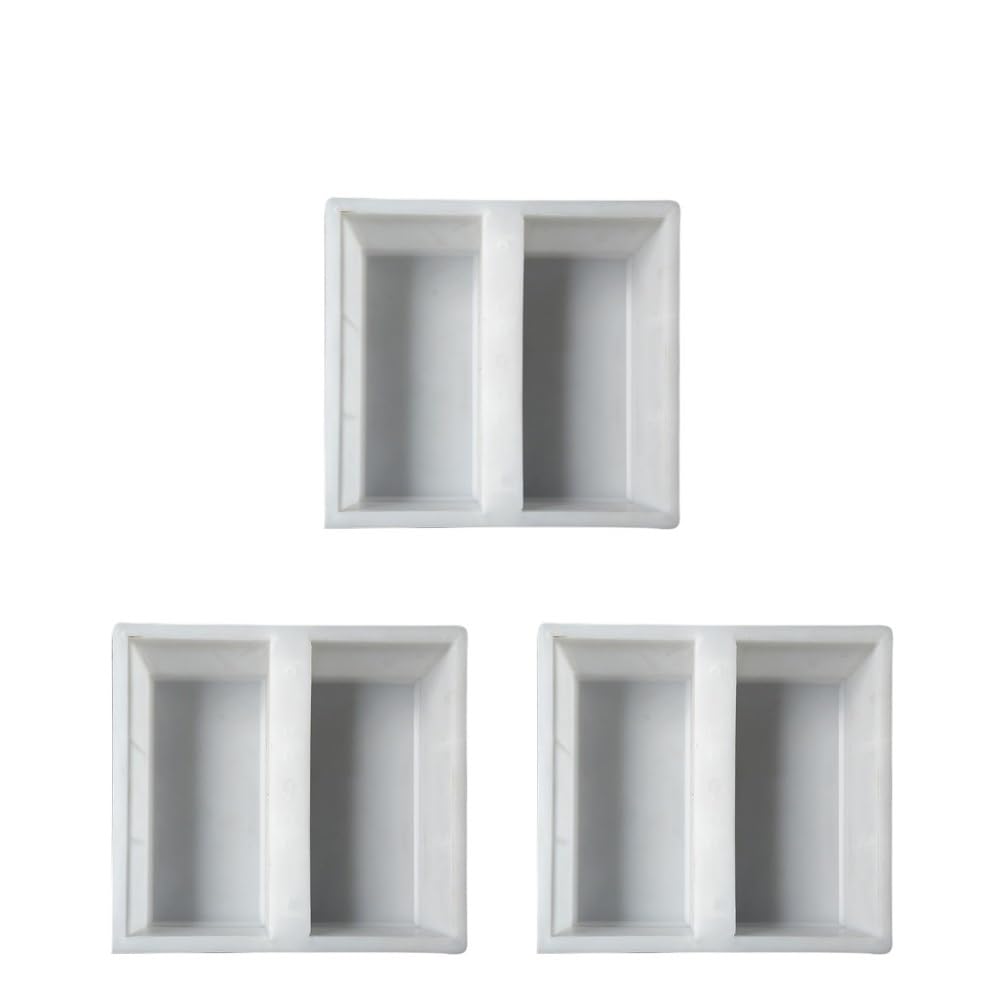 Moldes Para Cemento 1/3 Piezas De Moldes Plástico For Caminos Jardín, For Pavimento, Bricolaje, For Piedra, For Decoración Cemento(3pcs)