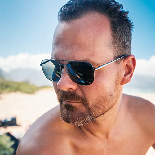 Sundog Eyewear Premium Polarized Sunglasses for Men - LEFTY Polarized - UV Protection Featured Lens Technology - Great Fit for Golf, Fishing, Fashion, Beach, Driving Glasses - Shiny Gunmetal/Smoke3