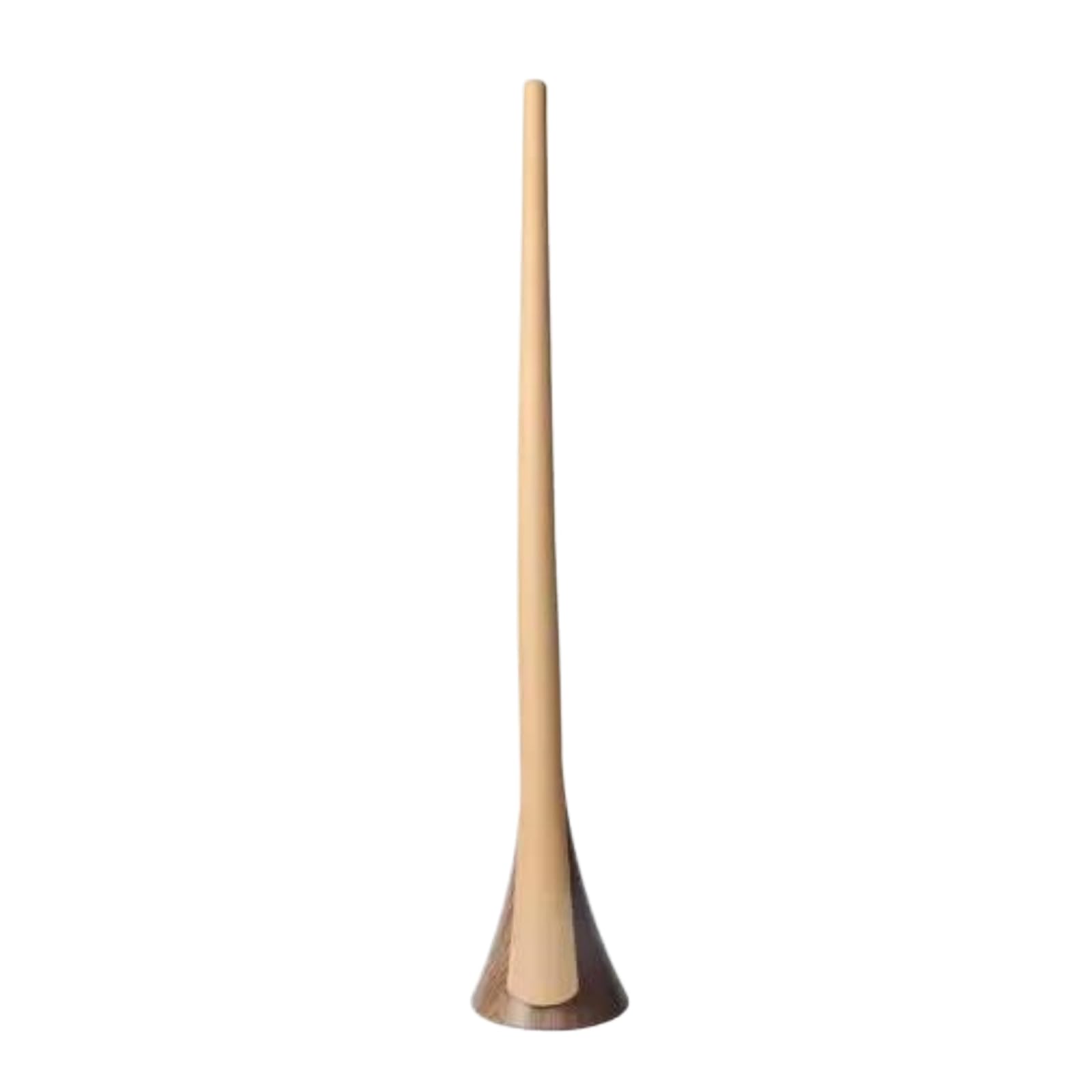 Samostojały długi łyżka do butów 63cm, pionowy szufladka do butów z podstawą orzechową, ergonomiczny pomocnik do butów dla seniorów kobiet w ciąży bez schylania,Yellow
