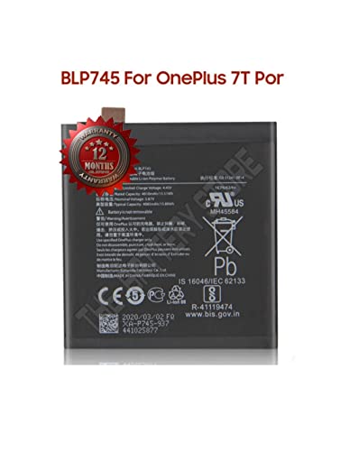 Image of THE BATTERY STORE Original BLP745 Battery for OnePlus 7T Pro - 4085mAhBattery with 12 Month Warranty and high capcity Battery Backup Carefully Check Your Phone Model and Purchase - (for 1+7T PRO)
