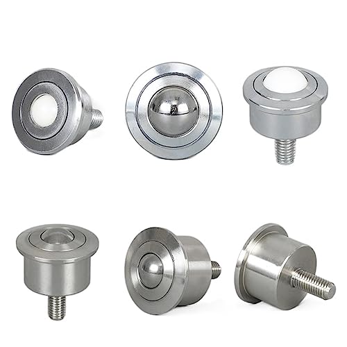 BOOGHIGC Roulement à Billes Universel de précision SP15, roulement de Roue à Billes avec vis for équipement de Transmission, Dispositif de Direction, Haute capacité de Charge, 1 pièce(SP Steel,SP19)