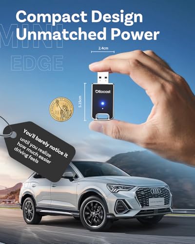 OTTOCAST 2026 Upgraded Wireless CarPlay Adapter – Wireless CarPlay Adapter for UK Cars, Converts Wired CarPlay to Wireless, Plug & Play Dongle, Fast Auto-Reconnect - Image 7