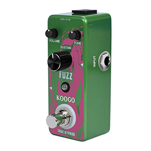 Koogo Fuzz Pedal Fuzz Distortion Effect Pedals For Electric Guitar Bass #TOP3