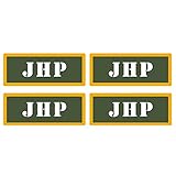 JHP Jacketed Hollow Point Ammo Can 4 Pack 3' Olive OD Sticker Gun Decal