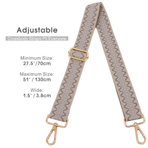 Image of Replacement Purse Strap Shoulder Strap Adjustable Crossbody Strap for Women Crossbody Wide Shoulder Bag