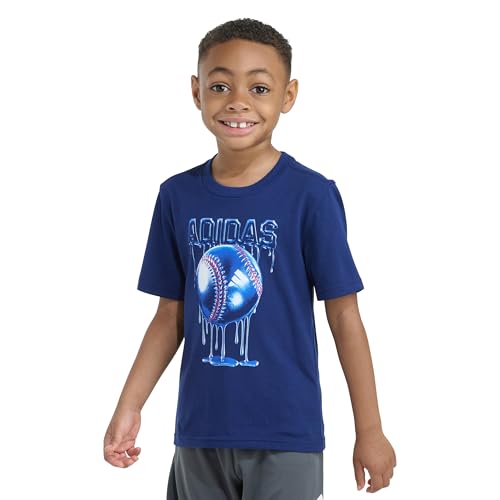Image of adidas Boys Short Sleeve T-Shirt Sports Logo Tee
