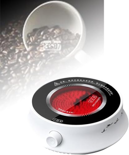 HGAYUBDV Electric Mini Ceramic Stove, 800W Round Hot Plate Siphon Pot Heating Light Wave Oven, Halogen Beam Coffee Heating Stove, Ideal for Afternoon Tea and Coffee.