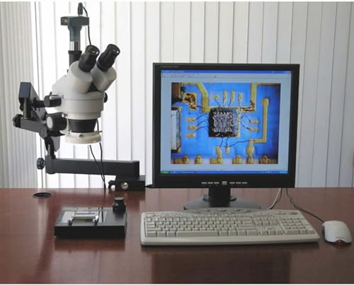 Image of AmScope SM-6TZ Trinocular Stereo Zoom Microscope, Ambient Light