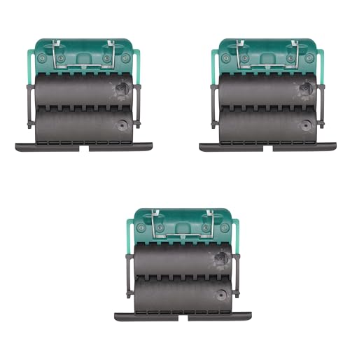 ZURFLUH FELLER - Attache tablier rigide Clicksur H875E pour lames de 8 mm pour volet roulant - Verrou anti-soulèvement robuste avec 2 maillons + 1 Porte-clés DOMOBIP (Noir et Vert - Lot de 3)