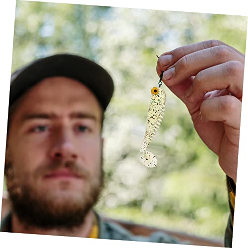 Anneome Conjunto De Isca Macia De Simulação 30 Pçs Kit De Acessórios De Pesca Mini Iscas De Simulaçã
