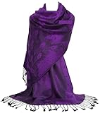 Style PCKPASH et NPCKPASH : Taille approximative : Longueur 180 cm + 10 cm de frange de chaque côté Largeur 70 cm. Poids 180 g. Écharpe fine et légère. Pour le printemps/été.