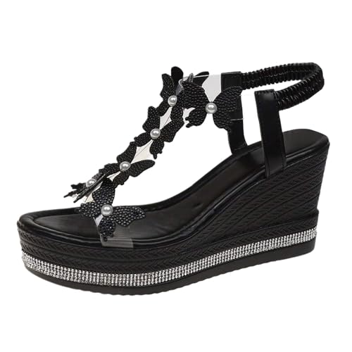 WomenWomen's High Heel Wedge Sandals Platform Fashionable Butterfly