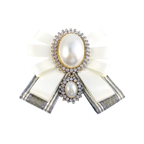 Image of women's shirt rhinestone large bow professional stewardess student big bow Brooch