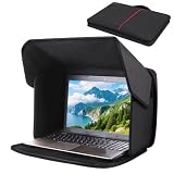 Umllpet 2-in-1 Laptop Sonnenschutz 16 Zoll faltbar wasserdicht Schwarz