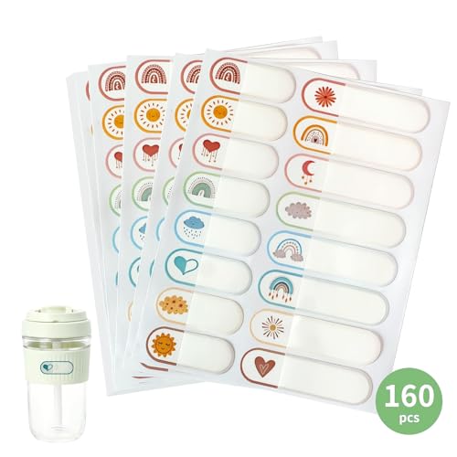 Mosmat Labels for Daycare – 160pcs Waterproof Name Labels, Baby Bottle Labels & Name Tag Stickers...