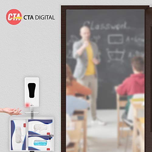 Image of CTA Digital Compact Mobile Sanitizing Station & Automatic Soap Dispenser