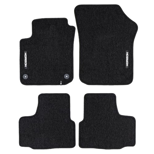 FROGUM Horizon Tapis Auto Velour Moquette pour Volkswagen e-up! 2019-2023| Inodores | avec Fixations | Pratiques et élégants
