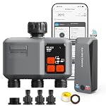 johgee – johgee Bewässerungscomputer WLAN 3 Ausgänge mit 300M RF-Tech