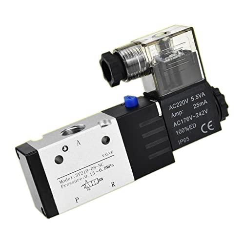Électrovanne 3 voies 2 positions 3V210-08 commande électrique DC24V AC220V - 2