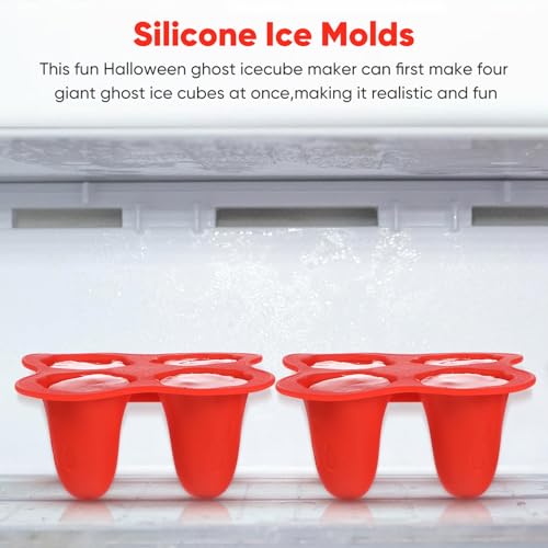 Molde de silicona para cubitos de hielo de Halloween miniatura 6