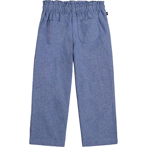Nautica Girls' Lightweight Wide Leg Pants, Chambray Wash, 12-14 #TOP1
