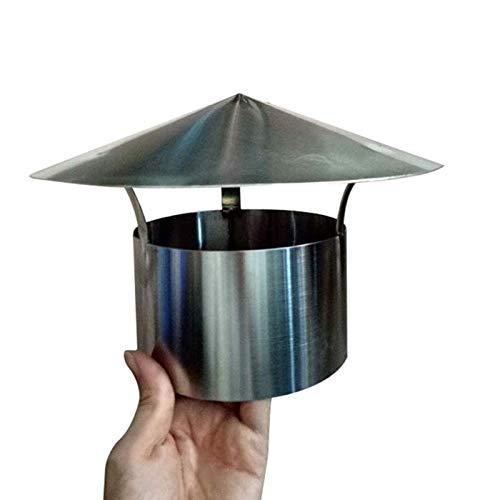 Chapeau de cheminée acier inoxydable durable de 130 mm