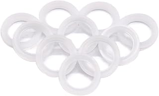 10 Pcs QiiMii White Silicon Tri clamp Gasket for Tri Clover Fittings 3/4"（3/4 INCH)
