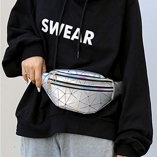 Phayee Marsupio olografico unisex da donna