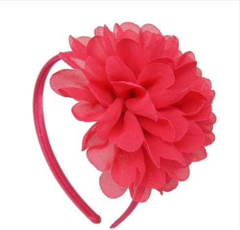 Amazon Co Jp Taitas カチューシャ フラワー シフォン 子供 子ども キッズ 女の子 大きめ ピンク ジュエリー