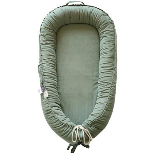 Image of Infant Lounger, Baby Nest Cover for Baby Girls & Boys, Newborn Essentials for Baby 0-12 Months, 100% Cotton Breathable (Sage Green Corduroy)