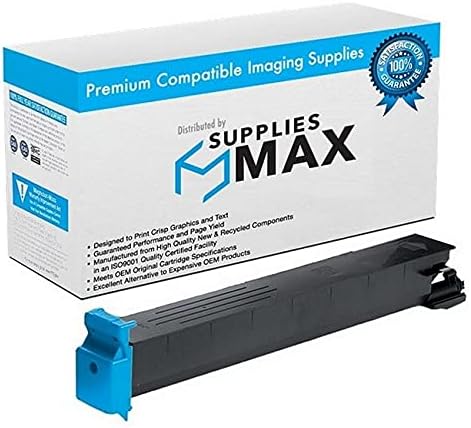 SuppliesMAX Repuesto compatible para Konica Minolta bizhub C353bizhub C353P cartucho de tóner cian (rendimiento de 24500 páginas) (TN-314C)