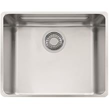 Franke KBX110-18 Kubus 18 7/8" x 16 15/16" x 9 1/16" 18 قياس حوض مطبخ من الفولاذ المقاوم للصدأ ذو وعاء واحد