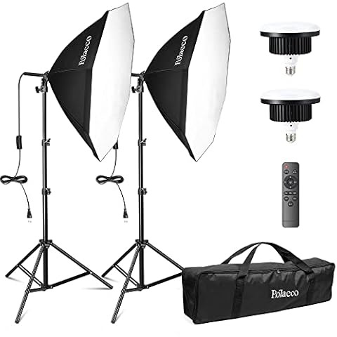 Kit de Iluminación Fotográfica Potaeco con Softbox Octogonal Bicolor Cover